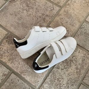 classic white fashion sneakers